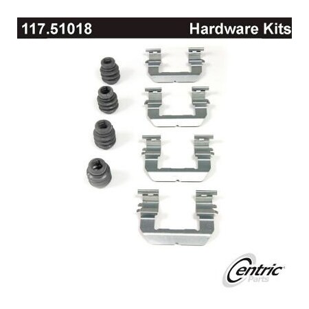 Centric Disc Brake Hardware Kit, Parts 117.51018